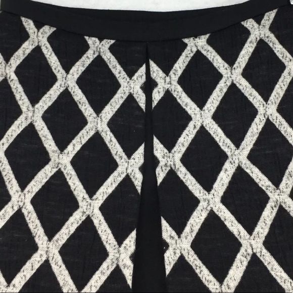 ELIZABETH AND JAMES Womens IRENE Black and White Diamond Pattern Mini Skirt Sz 8 - Picture 13 of 13